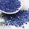 Glass Seed Beads, Peanut, Royal Blue, 5.5~6x3~3.5x3mm, Hole: 1~1.2mm, about 4000pcs/pound