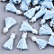 Polycotton(Polyester Cotton) Tassel Pendant Decorations, Mini Tassel, with Golden Tone Iron Findings and ABS Plastic Imitation Pearl, Light Sky Blue, 23mm, Jump ring: 5x0.8mm, 3.4mm inner diameter