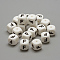 Food Grade Eco-Friendly Silicone Beads, Letter Style, Cube, Letter.F, 12x12x12mm, Hole: 2mm