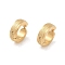 Ion Plating(IP) 304 Stainless Steel Clip-on Earrings, Round, Golden, 12.5x4mm