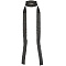 Alloy Paillette Chain NecklacesA, Black, 61.81x1.30x0.06 inch(157x3.3x0.15cm)