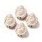 Cinnabar Beads, Carved Lacquerware, Buddha, Blanched Almond, 21.5x18.5x11.5mm, Hole: 1.8mm