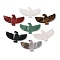 Eagle Shape Gemstone Pendants, 27~28x51x5~6mm, Hole: 1.8mm