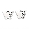 Tarnish Resistant 304 Stainless Steel Charms, Laser Cut, Butterfly, Stainless Steel Color, 8x10x1mm, Hole: 1.2mm