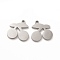 Non-Tarnish 304 Stainless Steel Charms, Cherry, Stainless Steel Color, 14x14x1.4mm, Hole: 1.4mm