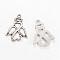 Tibetan Style Alloy Pendants, Angel, Cadmium Free & Lead Free, Antique Silver, 25x21x3mm, Hole: 2mm, about 540pcs/1000g