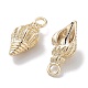 Латунные микро проложить кубического циркония подвески KK-C077-04G-2