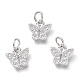 Латунные микропаве прозрачные подвески с фианитом KK-P188-N01-P-1