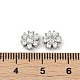 Латунные микро проложить четкие кубического циркония кабошоны KK-P302-13P-3
