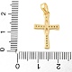 Латунные микро проложить кубического циркония подвески KK-U056-51G-3