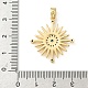 Латунные микро проложить кубического циркония подвески KK-F905-18G-03-3