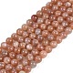 Натуральный Sunstone нити круглый шарик G-F266-11-8mm-01-1