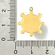 Ионное покрытие(ip) 304 нержавеющая сталь pave раковина жемчужные подвески FIND-Z028-35A-3