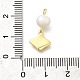 Латунные микро проложить кубического циркония подвески KK-Z093-33G-3