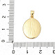 Латунь эмаль подвески KK-U068-04G-02-3