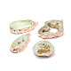 Естественно Geode Агат Druzy ломтик подвески G-L461-04A-4