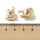 Латунные микро проложить кубического циркония подвески KK-F862-15G-3
