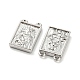 Прямоугольные подвески из латуни с 2 петлей KK-Q804-28P-2
