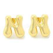 Серьги из латуни с покрытием стойки EJEW-S222-01G-N