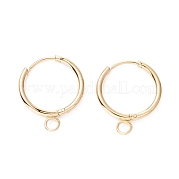 201 фурнитура для сережек-колец Huggie Hoop из нержавеющей стали STAS-P283-01P-G