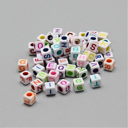 Непрозрачные акриловые бусины SACR-S297-04-7x7mm-1