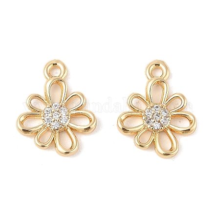 Латунные микро проложить кубического циркония подвески KK-R219-15G-1