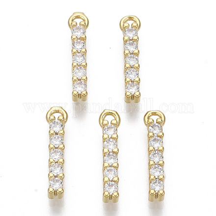 Латунные микро проложить кубического циркония подвески X-KK-T060-05-I-G-NF-1