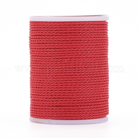 Круглый вощеный полиэфирный шнур YC-G006-01-1.0mm-15-1