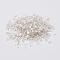 Glass Seed Beads, Mixed Style, Mixed Shapes, White, 1~27x2~4mm, Hole: 0.7~1mm