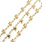 304 Stainless Steel Chains, Soldered, Star Link Chains, with Spool, Golden, 12x6x1mm, about 32.8 Feet(10m)/roll