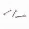 Tarnish Resistant 304 Stainless Steel Nose Studs, Nose Bone Rings, Nose Piercing Jewelry, Stainless Steel Color, 10mm, Bar Length: 1/4