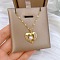 Brass Pave Clear Cubic Zirconia Heart Pendant Necklaces, with Imitation Pearl, Golden, 15.75 inch(40cm)