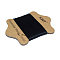 Waxed Nylon Cord, Black, 0.45mm, about 21.87 yards(20m)/card