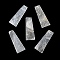 Natural Capiz Shell Pendants, Trapezoid Charms, 40x15~15.5x0.8mm, Hole: 1.2mm