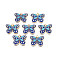 Alloy Enamel Pendants, Cadmium Free & Nickel Free & Lead Free, Light Gold, Butterfly, Dark Blue, 18x22x2.5mm, Hole: 1.6mm