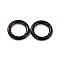 304 Stainless Steel Spring Gate Rings, O Rings, Ring, Electrophoresis Black, 6 Gauge, 24x4mm, Inner Diameter: 16mm