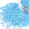 11/0 Grade A Round Glass Seed Beads, Baking Paint, Light Sky Blue, 2.3x1.5mm, Hole: 1mm, about 48500pcs/pound