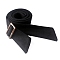 Cloth Chain Belts, with Metal Buckles, Black, 1690x45mm