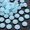 Imitation Jelly Acrylic Beads, Flat Round, Light Sky Blue, 12x5mm, Hole: 1.4mm, about 1110pcs/500g