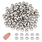 UNICRAFTALE 200pcs 5mm Rondelle Spacer Beads Stainless Steel Loose Beads Metal Small Hole Spacer Beads Smooth Surface Beads Finding for DIY Bracelet Necklace Jewelry Making Craft, Hole 3mm