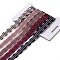 Polyester & Polycotton Ribbons Sets, for Bowknot Making, Gift Wrapping, Colorful, 5/8 inch(17mm), 5 styles, about 3.00 Yards(2.74m)/Style, 15 Yards/Set