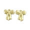 Rack Plating Alloy Pendants, Bowknot Charm, Light Gold, 15.5x12.5x2mm, Hole: 1.4mm