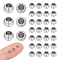 UNICRAFTALE 100pcs 202 Stainless Steel Cord End Caps 2mm Hole Tiny End Caps Half Drilled Beads Round Cord End Small Metal Rondelle End Caps for DIY Bracelets Necklaces Jewelry Making