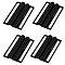 4Pcs Rectangle Alloy Belt Buckles, Belt Clasp for DIY Woman Belt Accessories, Electrophoresis Black, 65x39x7mm, Hole: 59x5mm