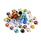 Imitation Austrian Crystal Beads, Grade AAA, K9 Glass, Faceted, Flat Round, Mixed Color, 8x4mm, Hole: 0.9~1mm