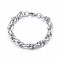 Tarnish Resistant 304 Stainless Steel Rope Chain Bracelets, with Lobster Claw Clasps, Stainless Steel Color, 8-5/8 inch(22cm)