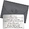 Stainless Steel Blank Thermal Transfer Cards and Paper Envelopes, Gray, 80x55x0.7mm, 2pcs/set