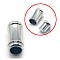 Tarnish Resistant 304 Stainless Steel Magnetic Clasps with Glue-in Ends, Column, Stainless Steel Color, 18x9mm