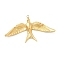 304 Stainless Steel Pendants, Bird Charm, Golden, 25.5x45.5x3.5mm, Hole: 1.4mm