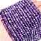 Natural Amethyst Beads Strands, Faceted, Rondelle, 4~4.5x3mm, Hole: 0.7mm, about 120pcs/strand, 15.55 inch(39.5cm)